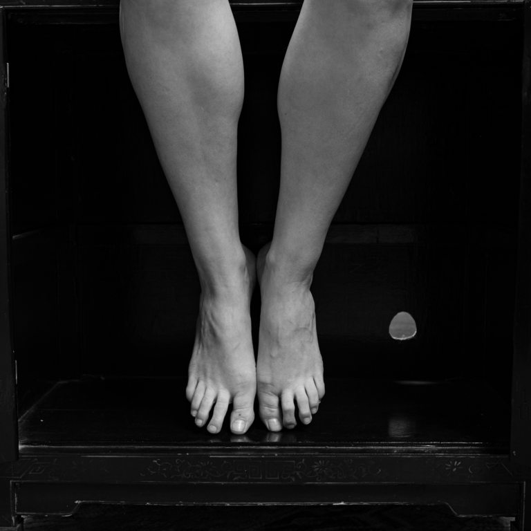 Feet in the box